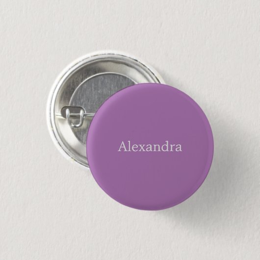 Minimalistisch handgeschreven naamlegger ronde button 3,2 cm (Voorkant /achterkant)