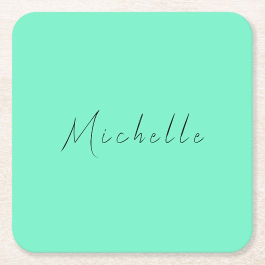 Minimalistisch handgeschreven professionele modern kartonnen onderzetters (Voorkant)