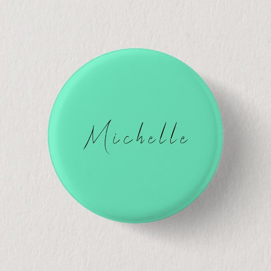 Minimalistisch handgeschreven professionele modern ronde button 3,2 cm (Voorkant)
