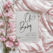 Minimalistisch handgeschreven script alles in één  kaart