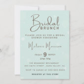 Minimalistisch handgeschreven script bruin Brunch Aankondiging (Voorkant)