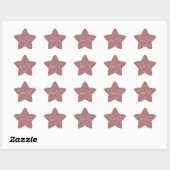 Minimalistisch handgeschreven script Dank u Dusty Ster Sticker (Vel)