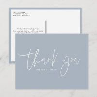 Minimalistisch handgeschreven script Dusty Blue be