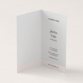 Minimalistisch handgeschreven script Professional  Visitekaartje (Binnen)