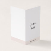 Minimalistisch handgeschreven script Professional  Visitekaartje (Buitenkant)