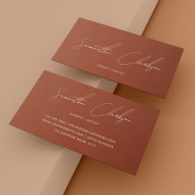 Minimalistisch handgeschreven script rustieke terr