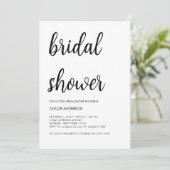 Minimalistisch handgeschreven script wit Vrijgezel Kaart (Staand voorkant)