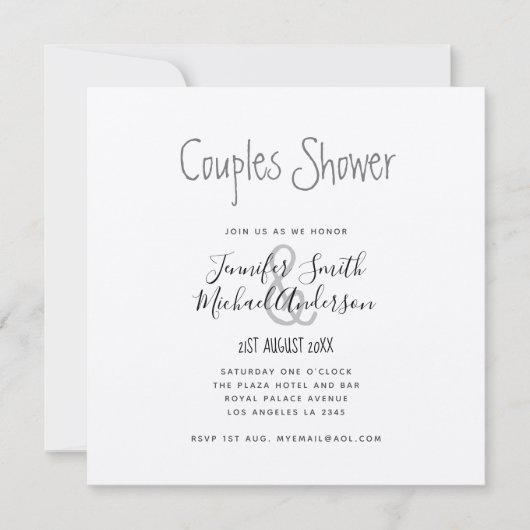 Minimalistisch handgeschreven stellingsteller Show Kaart (Voorkant)