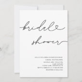 Minimalistisch handgeschreven Vrijgezellenfeest Kaart (Voorkant)