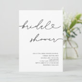 Minimalistisch handgeschreven Vrijgezellenfeest Kaart (Staand voorkant)