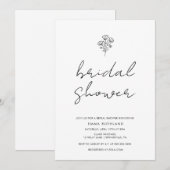 Minimalistisch handgeschreven Vrijgezellenfeest Kaart (Voorkant / Achterkant)