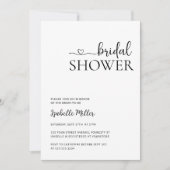 Minimalistisch handgeschreven Vrijgezellenfeest zw Kaart (Voorkant)