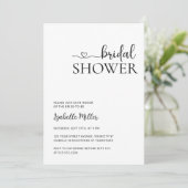 Minimalistisch handgeschreven Vrijgezellenfeest zw Kaart (Staand voorkant)