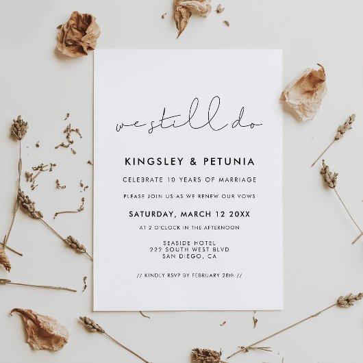 Minimalistisch handgeschreven We doen nog steeds d Kaart