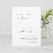 Minimalistisch handgeschrift Niets fancy gewoon li Kaart (Staand voorkant)