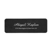 Minimalistisch handschrift etiket (Voorkant)