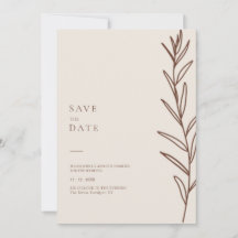 Minimalistisch handschrift Floral Ivory Wedding