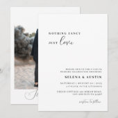 Minimalistisch Handschrift Niets Gecs Alleen Liefd Kaart (Voorkant / Achterkant)