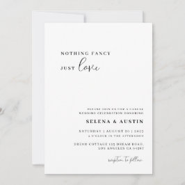 Minimalistisch Handschrift Niets Gecs Alleen Liefd Kaart