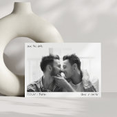 Minimalistisch Handschrift Schrift Groot Foto Mode Save The Date