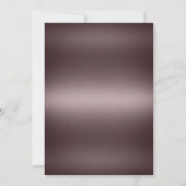 Minimalistisch handschrift 'We Eloped' over roze g Kaart (Achterkant)