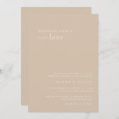 Minimalistisch handscript niets Fancy gewoon van L Kaart (Voorkant / Achterkant)