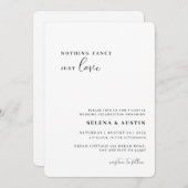 Minimalistisch handscript niets Fancy gewoon van L Kaart (Voorkant / Achterkant)