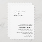 Minimalistisch handscript niets Fancy gewoon van L Kaart (Voorkant / Achterkant)