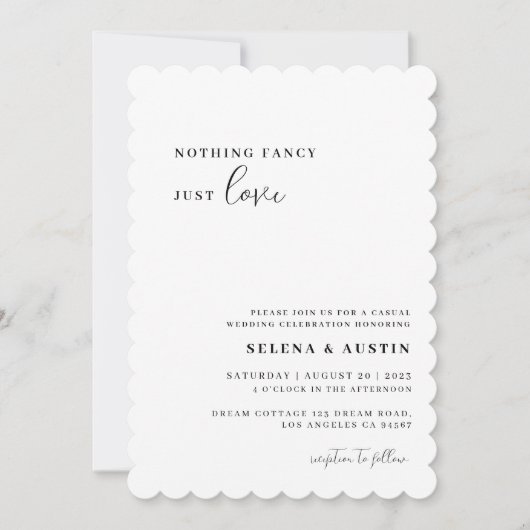 Minimalistisch handscript niets Fancy gewoon van L Kaart (Voorkant)