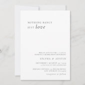 Minimalistisch handscript niets Fancy gewoon van L Kaart (Voorkant)