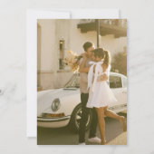 Minimalistisch handscript Niets Fancy Net Love Kaart (Achterkant)