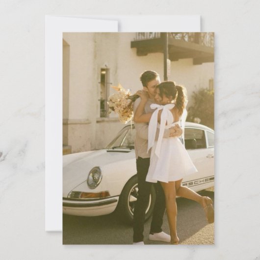 Minimalistisch handscript Niets Fancy Net Love Kaart (Achterkant)