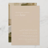 Minimalistisch handscript Niets Fancy Net Love Kaart (Voorkant / Achterkant)