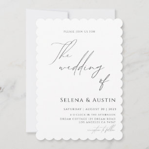 Minimalistisch handscript Wedding IV Kaart
