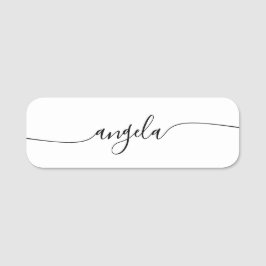 Minimalistisch handtekeningscript met Glam-focus Naamplaatje