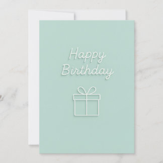 Minimalistisch Happy Birthday Gift Design