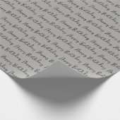 Minimalistisch Happy Birthday-script Cadeaupapier (Hoek)
