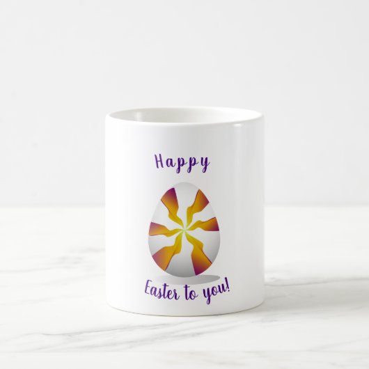 Minimalistisch Happy Easter voor u Romantic Koffiemok (Center)