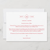 Minimalistisch Happy Valentine's Day Photo Wedding Save The Date (Achterkant)