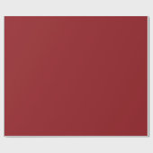 Minimalistisch hardblok Unicolor Red Cadeaupapier (Vlak)