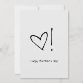 Minimalistisch Hart Valentijnsdag Special Feestdagenkaart (Voorkant)