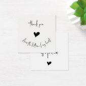 Minimalistisch Hartelijk dank Aangepaste kaart voo (Bureau)