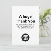 Minimalistisch Hartelijk dank voor elke kleurwaard Kaart (Staand voorkant)