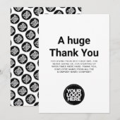 Minimalistisch Hartelijk dank voor elke kleurwaard Kaart (Voorkant / Achterkant)