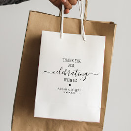 Minimalistisch Hartelijk dank voor het vieren met  Rubberstempel