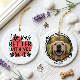 Minimalistisch Hartje Medeleven met Dier Leven Was Keramisch Ornament
