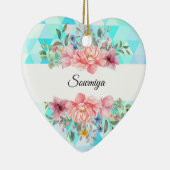 Minimalistisch hartvormig floramisch ornament (Rechts)