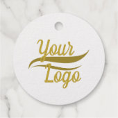 Minimalistisch helder design hart bedankt Logo Bedankjes Labels (Achterkant)