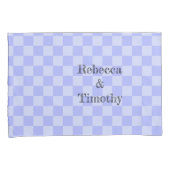 Minimalistisch Hemelblauw Patroon Aangepaste Tekst Kussensloop (Voorkant-Rechts)
