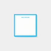 Minimalistisch hemelsblauw, 2 randen post-it® notes (Voorkant)